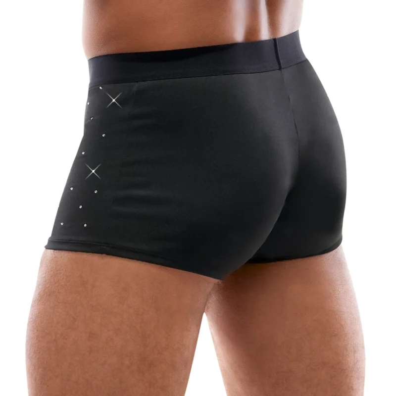 Svenjoyment Pants XL Black Microfibre with Rhinestone Detail