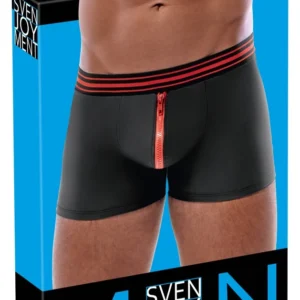 Svenjoyment Boxer Briefs Black/Red XL - Matte Finish, Comfortable Fit