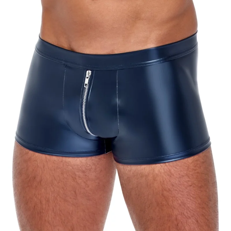 NEK Men's Boxer Briefs Blue Metallic Matte Medium Comfort Fit
