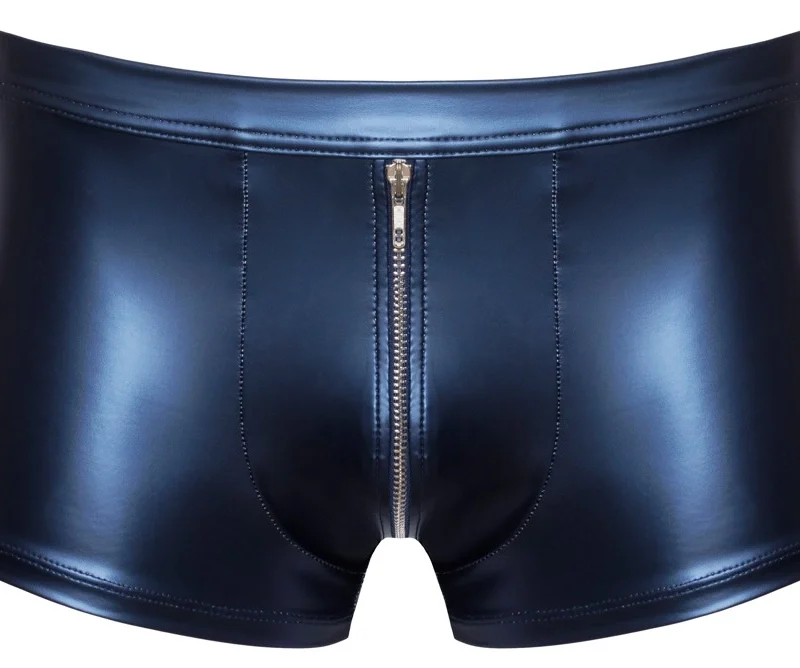 NEK Men's Boxer Briefs Blue Metallic Matte Medium Comfort Fit