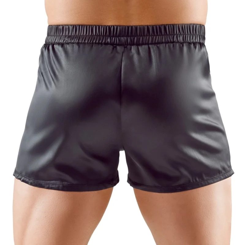 Svenjoyment Satin Black Men's Boxers S - Comfort Fit, Elastic Waist
