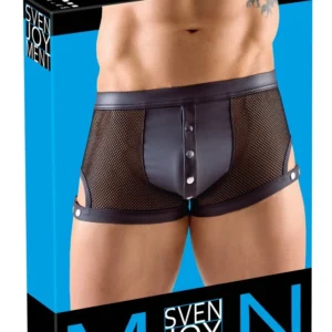 Svenjoyment Net Pants XL Matte Look Adjustable Stud Straps Black