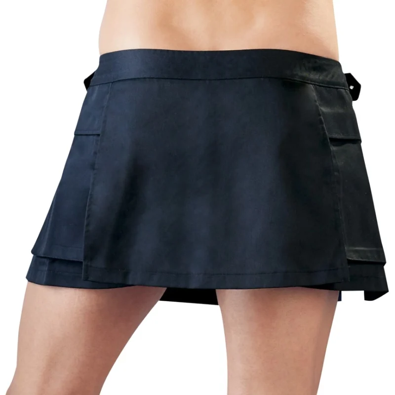 Svenjoyment Gladiator Skirt L/XL with Buckles and Side Pockets Black