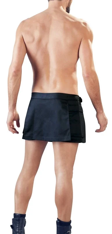 Svenjoyment Gladiator Skirt L/XL with Buckles and Side Pockets Black