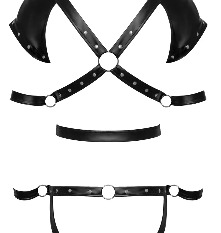 Svenjoyment Bondage Men’s Body XL Matte Black Adjustable Harness Set