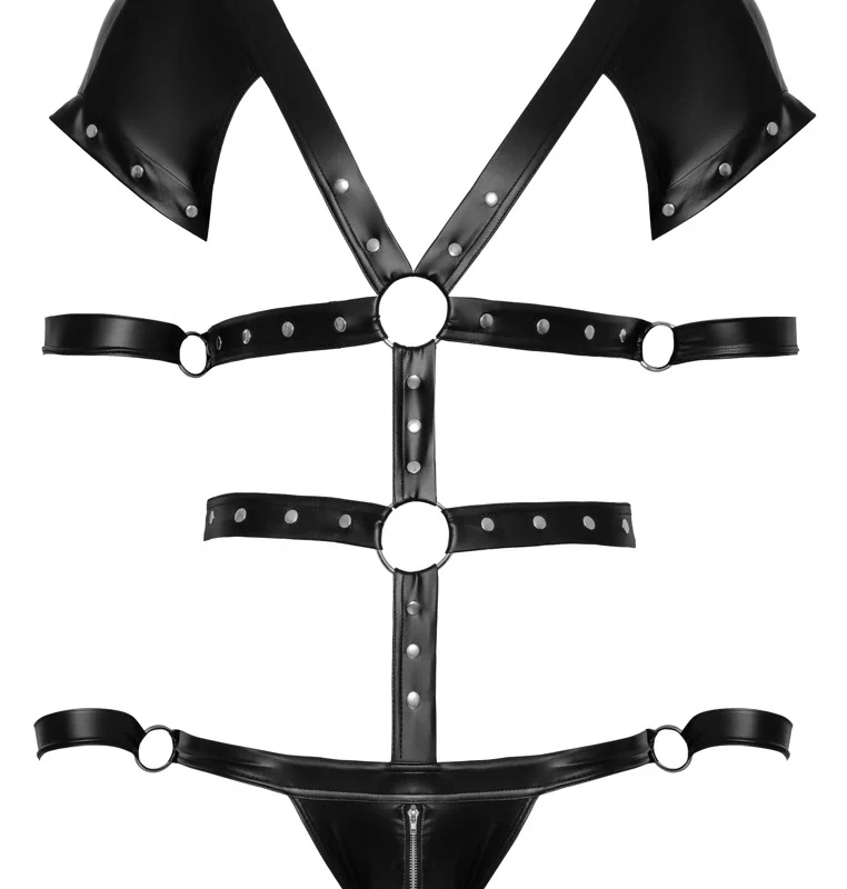 Svenjoyment Bondage Men’s Body XL Matte Black Adjustable Harness Set