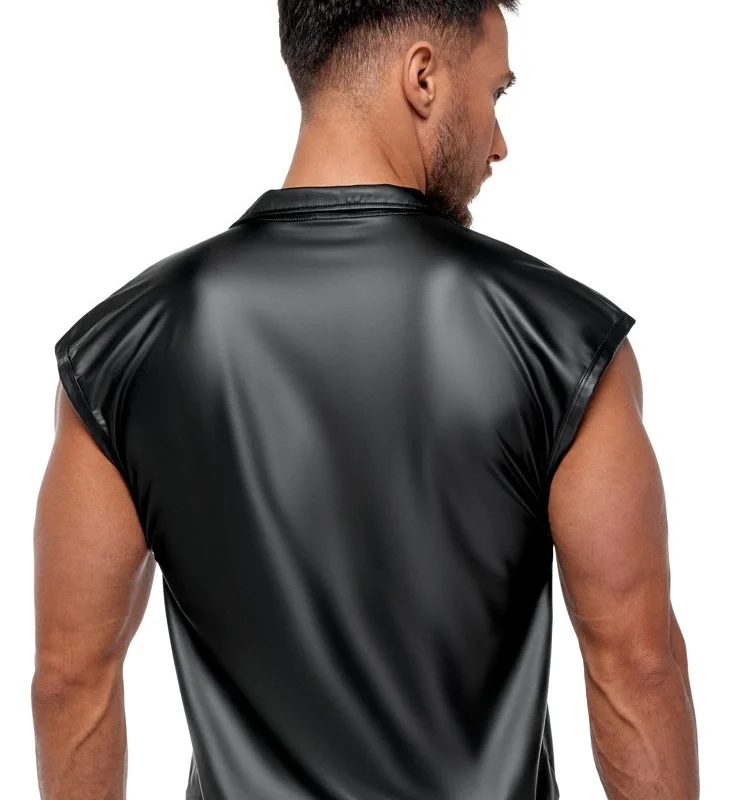 NEK Shirt Matte Black L - Casual Biker Style, Stretchy Comfort
