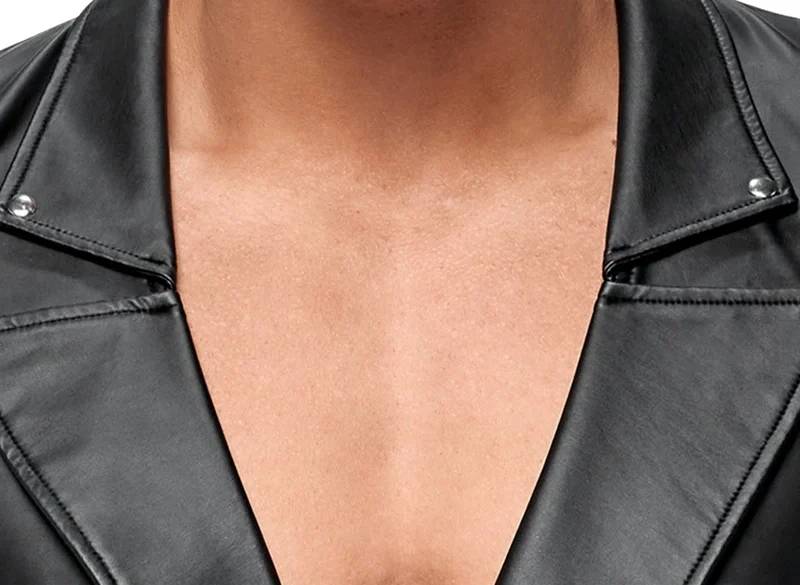NEK Shirt Matte Black L - Casual Biker Style, Stretchy Comfort