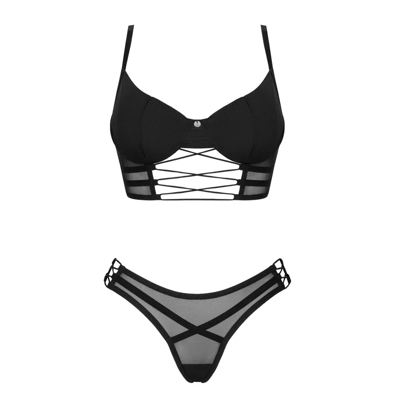 Obsessive Roxelia Lingerie Set M/L - Transparent & Ribbon Design