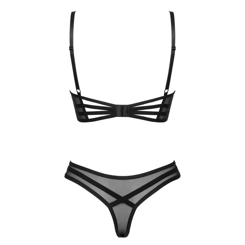 Obsessive Roxelia Lingerie Set M/L - Transparent & Ribbon Design