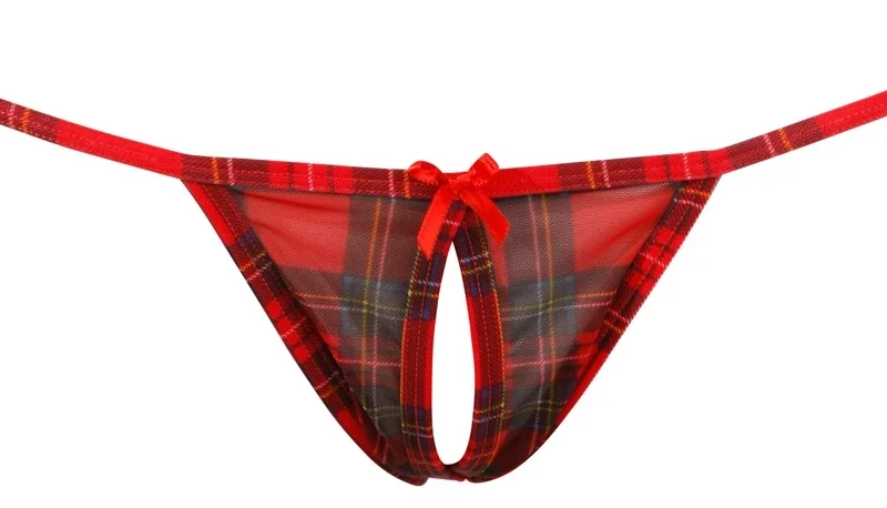 Cottelli Collection Top & Skirt Set Red Checkered S