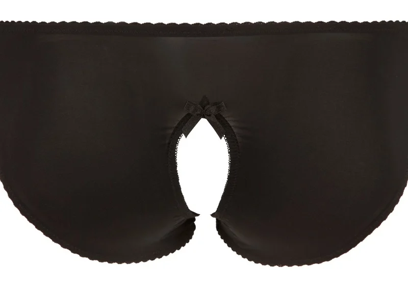 Cottelli Collection Briefs L with Lace Detail and Open Design