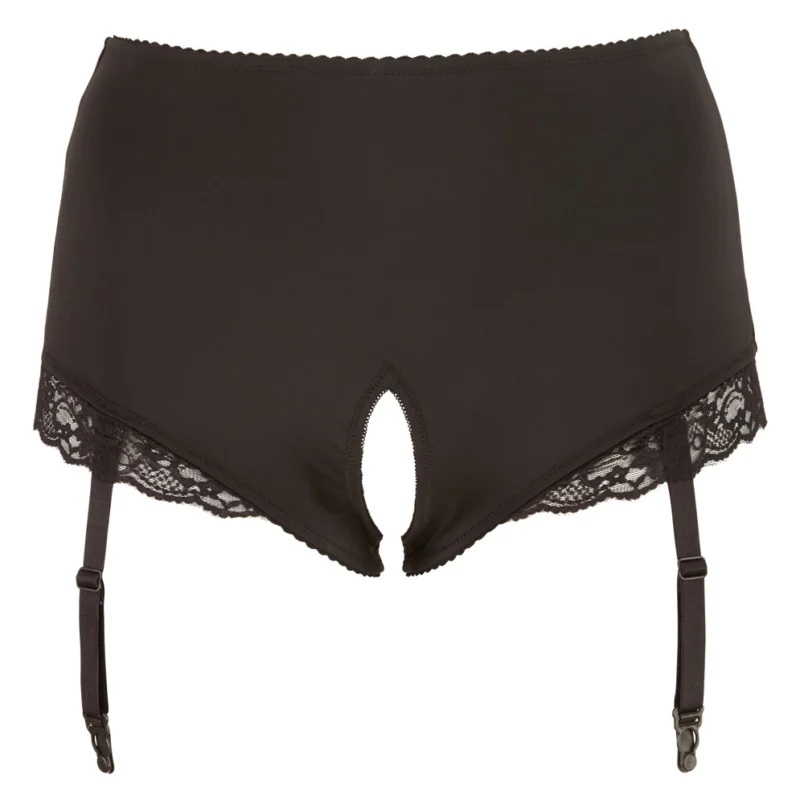 Cottelli Collection Open Crotch Briefs 3XL with Adjustable Suspenders