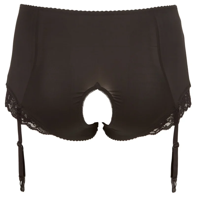 Cottelli Collection Open Crotch Briefs 3XL with Adjustable Suspenders