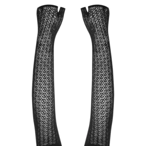 Obsessive A772 Black Mesh Arm Sleeves with Thumb Openings