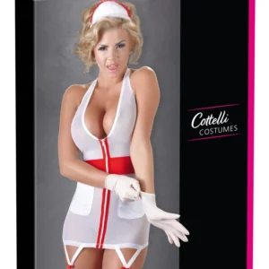 Cottelli Collection Nurse Costume XL White/Red with Headband