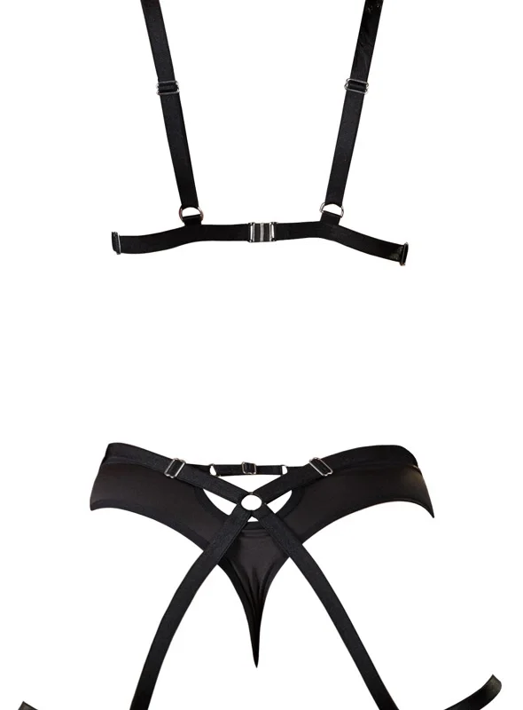 You2Toys Bondage Harness Set S-L Adjustable Decorative Black