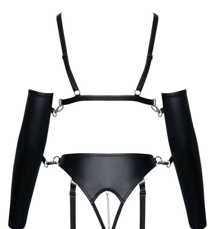 Bad Kitty Set M Matte Finish Adjustable Intimate Apparel with Accessories