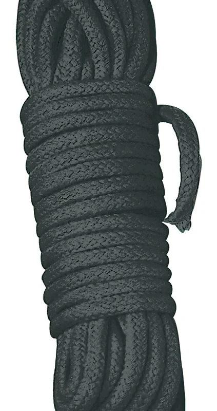 You2Toys Cotton Bondage Rope 3m Black - Braided, Soft, Durable