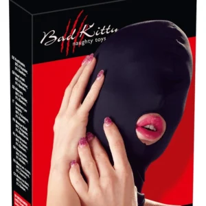 Bad Kitty BK Stretch Head Mask with Mouth Opening, Black, One Size