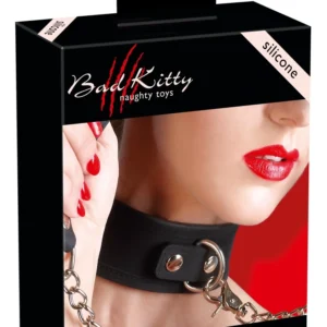 ZADO Silicone Neck Collar with Adjustable Riveted Straps, Black