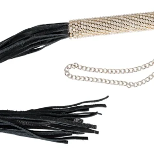 You2Toys Mini Flogger with Rhinestone Handle, 40 cm, Black