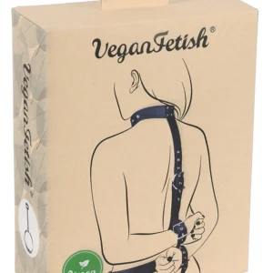 You2Toys Vegan Neck-Wrist Restraint Set Adjustable Faux Leather Black