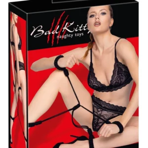 Bad Kitty Cotton Bondage Rope Cuff Set Size 1 - Adjustable Wrist & Ankle Restraints