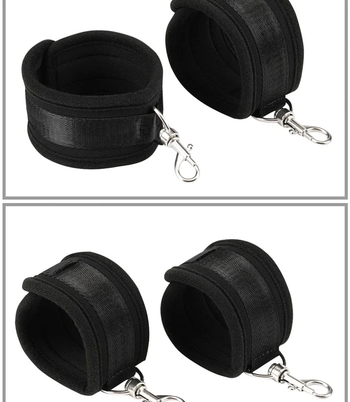Liebe Seele Bound You Deluxe 12-Piece Restraint Set, Black, Adjustable