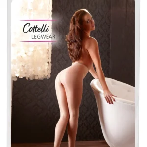 Cottelli Legwear Elegant Satin Sheer Open Tights Skin S 20 Den