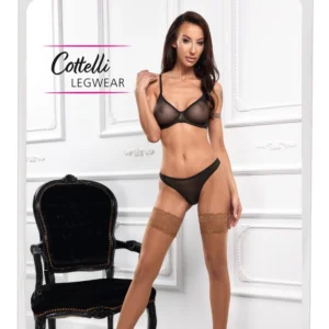 Cottelli Legware Hold-Up Stockings Skin 20 DEN Lace Top S/M