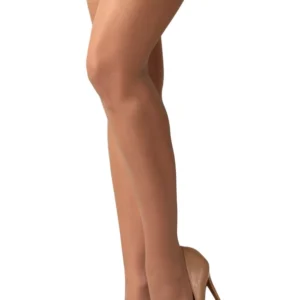 Obsessive Cupide Desir Nude-Red Stockings L/XL - Stretch Lace Top