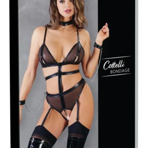 Cottelli Bondage Body Chains S - Adjustable Harness & Collar Set