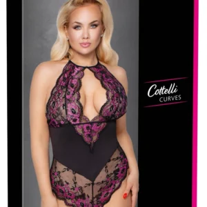 Cottelli Curves Lace Body 4XL, Two-Tone, Adjustable Fastening