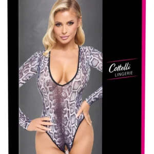 Cottelli Lingerie Body Snake XL Transparent Powernet Bodysuit