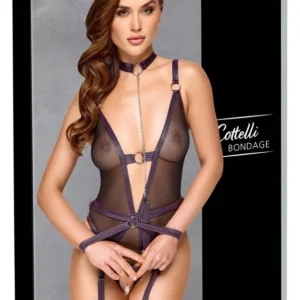 Cottelli Bondage Body XL Black Powernet with Removable Accessories