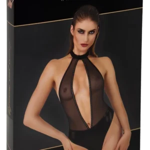 Noir Handmade Body XL with Rhinestone Accents and Powerwetlook Finish