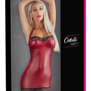 Cottelli Collection Halterneck Dress M Black with Lace Trim