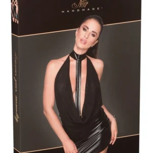 Cottelli Collection Power Wet Look Dress Transparent XL