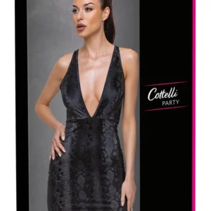 Cottelli Collection PARTY Dress Snake XL Shiny Snakeskin Pattern