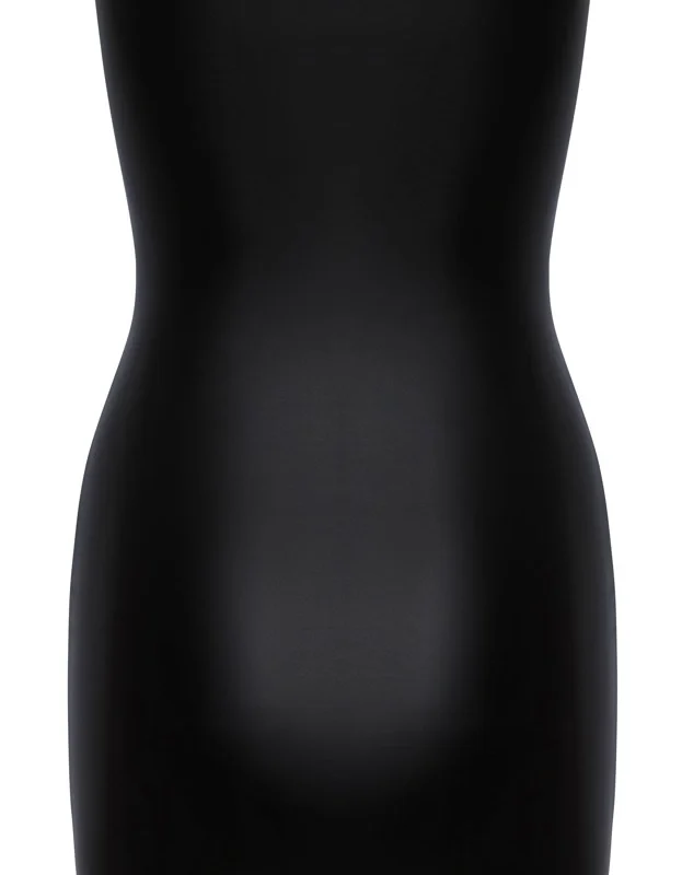 Cottelli Collection Short Strapless Tube Dress Black S Matte Look