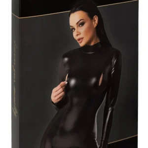 Noir Orgia Exclusive Black Powerwetlook Dress Long Sleeve L