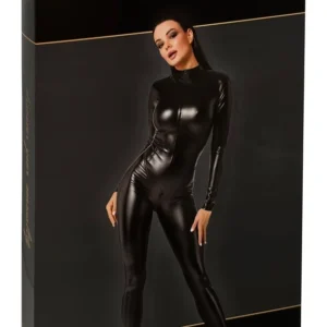 Noir Handmade Orgia Chimera Powerwetlook Jumpsuit Black Size M