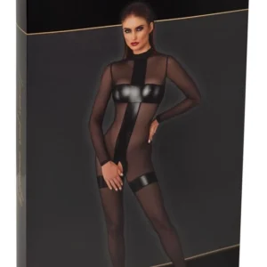 Noir Handmade Jumpsuit S Black Transparent Powerwetlook Design