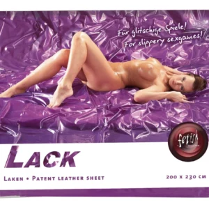 fetish collection Vinyl Bed Sheet Purple 200x230cm Waterproof Cover