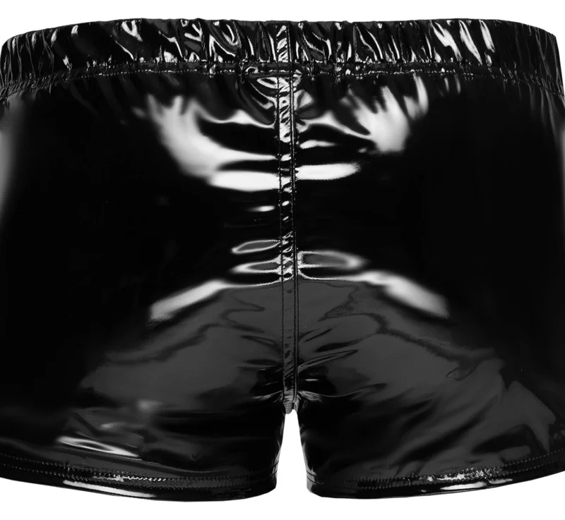 Black Level Vinyl Pants RV L - Shiny Black with Front Zip, Size L