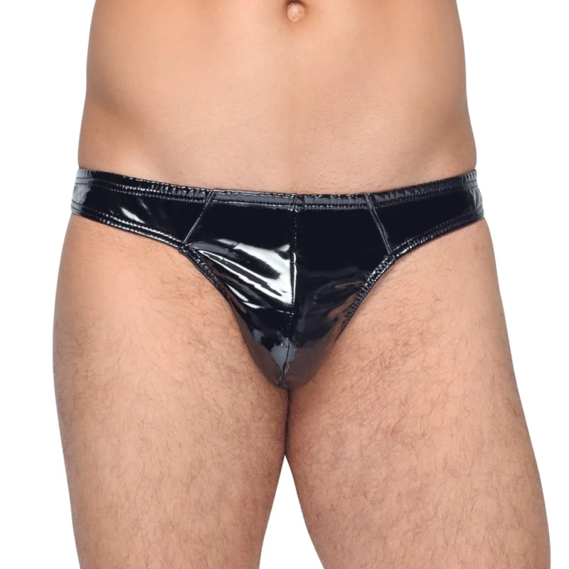 Black Level Rio Men's Briefs M Shiny Bi-Elastic Vinyl Finish