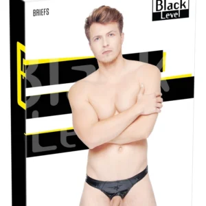 Black Level Vinyl Briefs Showmaster L - Shiny Bi-Elastic Finish