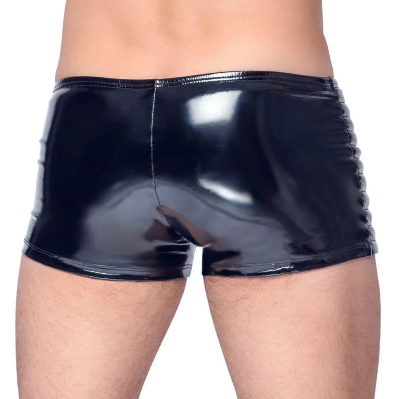 Black Level Biker-Style Vinyl Pants XL, Stretch, Glossy Finish