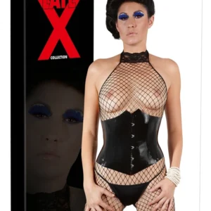 Cottelli Collection Latex Waist Cincher Black S - Shaping Model